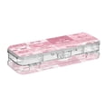 thumbnail image 2 of Plastic Pencil Box Large Capacity Pencil Boxes Clear Boxes with Snap-Tight Lid Stylish Office Supplies Storage Organizer Box Cherry Pattern with Bows, 2 of 7