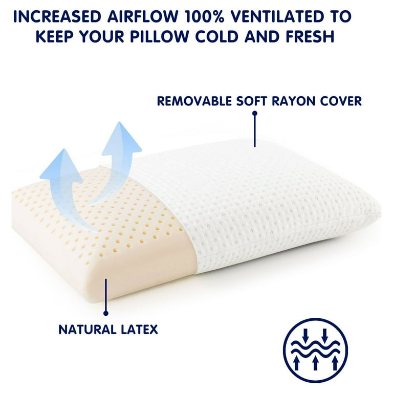 Latex top pillow walmart