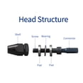 thumbnail image 4 of M3/M4 Air Riveter Pneumatic Tool Pneumatic Rivet Gun Set 1/4 inch 0.6-0.8MPa ,Adjustable, 4 of 8