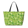 thumbnail image 2 of Honeii St. Patrick's day1 for Tote Bag with Adjustable Strap,Beach Bag, Waterproof Sandproof Beach Tote Bag, Large Capacity Foldable Beach Bags, 2 of 7