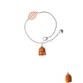 thumbnail image 2 of Delight Jewelry Resin Buddha Head - Rose Goldtone Leaf Delicate Bracelet, 6.25+1.75", 2 of 4