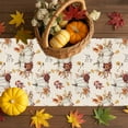 thumbnail image 4 of Table Runner Dresser Scarves 120 Inch Long,Farmhouse Maple Leaf Pumpkin Linen Dining Table Runners Thanksgiving Fall Plant Linen Tabletop Scarf for Wedding Holiday Party Kitchen, 4 of 9