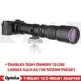 thumbnail image 5 of Opteka T-Mount (T2) Lens Adapter for Sony E-Mount a9, a7R, a7S, a7, a6600, a6500, a6400, a6300, a6100, a6000, a5100, a5000, a3000, NEX-7, NEX-6, NEX-5T, NEX-5N, NEX-5R, 3N Digital Mirrorless Cameras, 5 of 6
