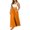 26-Orange, variant on ibiyuan Women Textured Pleated Wide Leg Trousers, Elastic High Waist Flowy Loose Fit Pants Lightweight Casual Bottoms Resort Street Daily Outfit