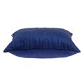 thumbnail image 4 of Nassau Collection Tuffed Velvet Quilt Basil Stitched Square Throw Pillow - 20" - Blue, 4 of 6