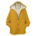 thumbnail image 7 of Wensltd Women's Fleece-Lined Jacket Button Front Pockets Long Sleeve Winter Coat Comfortable, 7 of 7