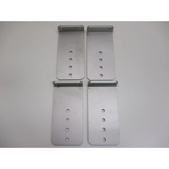 (4) Vertical Pontoon Boat Trailer Bunk Bolster L Brackets  / 5" by 10" Aluminum
