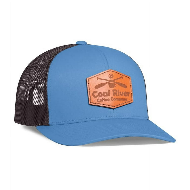 Pacific Headwear Adult Trucker Hat Heather Grey/Beige/Smoke Blue