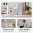 thumbnail image 3 of Teamson Kids Little Chef Chester Wooden Play Kitchen Set with Separate Fridge, Oven & 12 Food Accessories, Blue, 3 of 9