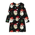 thumbnail image 3 of QIPOPIQ Robe à Manches Longues pour Filles, Robe d'Automne pour Tout-Petits, Robe Patineuse en Coton, Robe Trapèze pour l'École, Décontractée, Vacances, Noël, Liquidation, 3 of 4