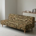 thumbnail image 2 of Xixirimido Vintage Forest Camo Pattern Armless Futon Cover Futon Slipcover Couch Cover Futon Sofa Bed Cover Furniture Protector with Elastic Bottom Machine Washable, 2 of 8