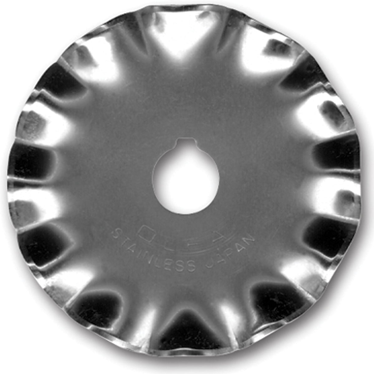45 mm Scallop 1/Pkg Silver Olfa Rotary Blade Refill 