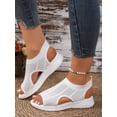 thumbnail image 3 of SACFOF Women's Breathable Orthopedic Sandals Comfortable Walking Tennis Shoes Arch Support Wide Fit Plantar Fasciitis Sport Athletic Hiking Outdoor Active Summer Dressy Soft Mat Diabetic Sandals, 3 of 6