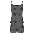 thumbnail image 5 of Sexy Pijama Conjunto para las Mujeres Gradiente Eslinga sin Mangas Tanque Empalme Pantalones Cortos Casual Pijamas Conjunto, Poliéster, 5 of 5