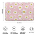 thumbnail image 3 of Pink Daisy Flower Yellow Centers Pattern Bathroom Rugs Mat,Non Slip Microfiber Bathroom Rug,Rubber Backing,Soft Bathroom Mats for Bathroom Floor,Tub and Shower,17x27in(43x68cm), 3 of 5