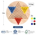 thumbnail image 4 of Juego de mesa Chinese Checkers Offelec, tamaño grande, 38 cm, con 75 clavijas, 4 of 7