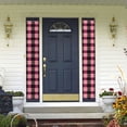 thumbnail image 5 of A Pair Of Decorative Banners 70.9×11.8in Can Be Reused And Easily Installed For Indoor Or Outdoor Or Anywhere Hotpink Buffalo Plaid Check Tartan Scotland_3, 5 of 7