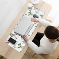 thumbnail image 3 of Long Mouse Pads for Desk,White Christmas Snowman Pattern Desk Mats on Top Of Desks, Desk Mouse Pad Extra Large with 3mm Non-Slip Base and Stitched Edge for Gaming,Office,Work,Home 31.5x11.8in, 3 of 5