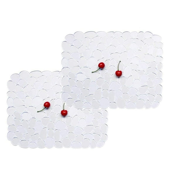 2 PACK Textured Pebble Sink Mat/protector, Adjustable Kitchen Home Sink Pad, 15.7 in X 11.8 in , Plastic