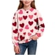 thumbnail image 2 of Sudadera sin capucha para niño, con estampado de San Valentín, de manga larga, informal, deportiva, con capucha, sudadera de manga larga sin capucha, top con inserciones en los hombros, blusa de polié, 2 of 8