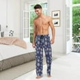 thumbnail image 6 of GZHJMY Chrismas Snowflake Pajama Pants for Men, Lounge Pants Lightweight Men Pajama Bottoms with Drawstring Pockets, Christmas New Year Birthday Gifts, X-Large, 6 of 6