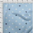 thumbnail image 3 of oneOone Polyester Lycra Baby Blue Fabric Floral & Craft Projects Decor Fabric Printed By The Yard 56 Inch Wide, 3 of 5