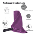 thumbnail image 2 of Toalla Baño  Bloosom Camping De Microfibra De Secado Rápido Violeta, 2 of 5