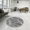 thumbnail image 4 of Ahgly Company Machine Washable Indoor Square Transitional Dim Gray Area Rugs, 7' Square, 4 of 7