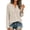 Khaki-A#15091JJ, variant on Leopard Print Womens Henley Shirts Long Sleeve Button V Neck Womens Shirts Fall Winter Vintage Tunic Shirts for Women