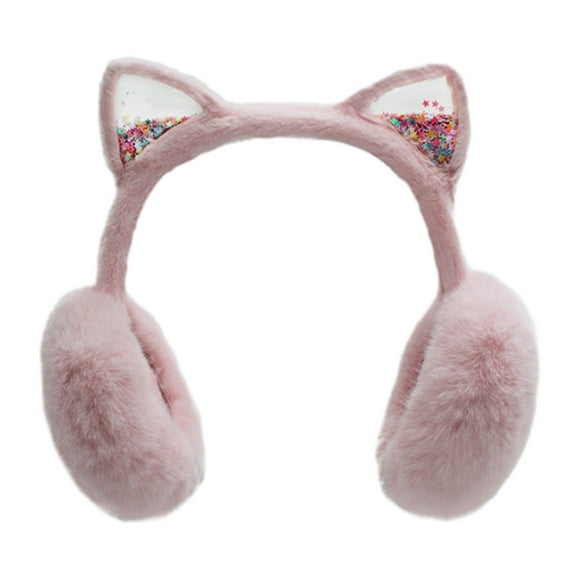 Plush Ear Muffs Fluffy Ear Muff for Women Plush Foldable Earmuffs Kids Winter Earmuffs Girls Boys Cold Weather Ear Warmer