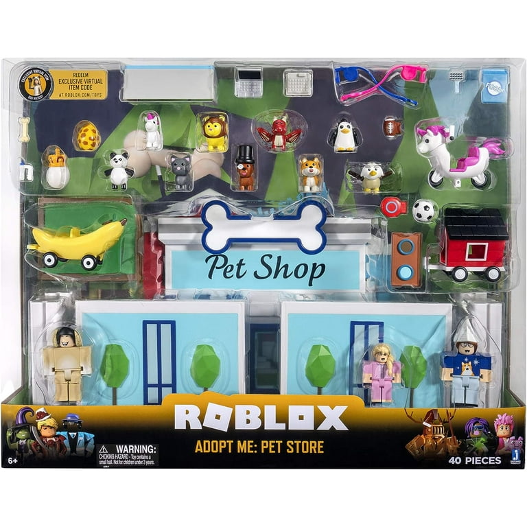 Roblox Celebrity Collection - Adopt Me: Pet Store Deluxe Playset [Includes  Exclusive Virtual Item] 