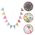 thumbnail image 2 of Shisuyan Triangle Flags Bunting Multi Colored 12 Flags Per Set 157.20x6.68in, 2 of 9