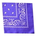 thumbnail image 2 of Bearachild Pañuelo cuadrado para exteriores de 55cm x 55cm, diadema negra y roja de Cachemira estampada para mujeres/hombres/niños/niñas Almacenamiento y organización del hogar violeta Bearachild HA5742-06, 2 of 6