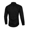 thumbnail image 4 of Frontwalk Mens Slim Fit Work Shirt Casual Button Down Dress Shirt Spring Fall Long Sleeve Tops Blouse, 4 of 4