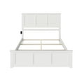 thumbnail image 4 of AFI Madison King Solid Wood Foundation Bed Frame with Matching Footboard, White, 4 of 5