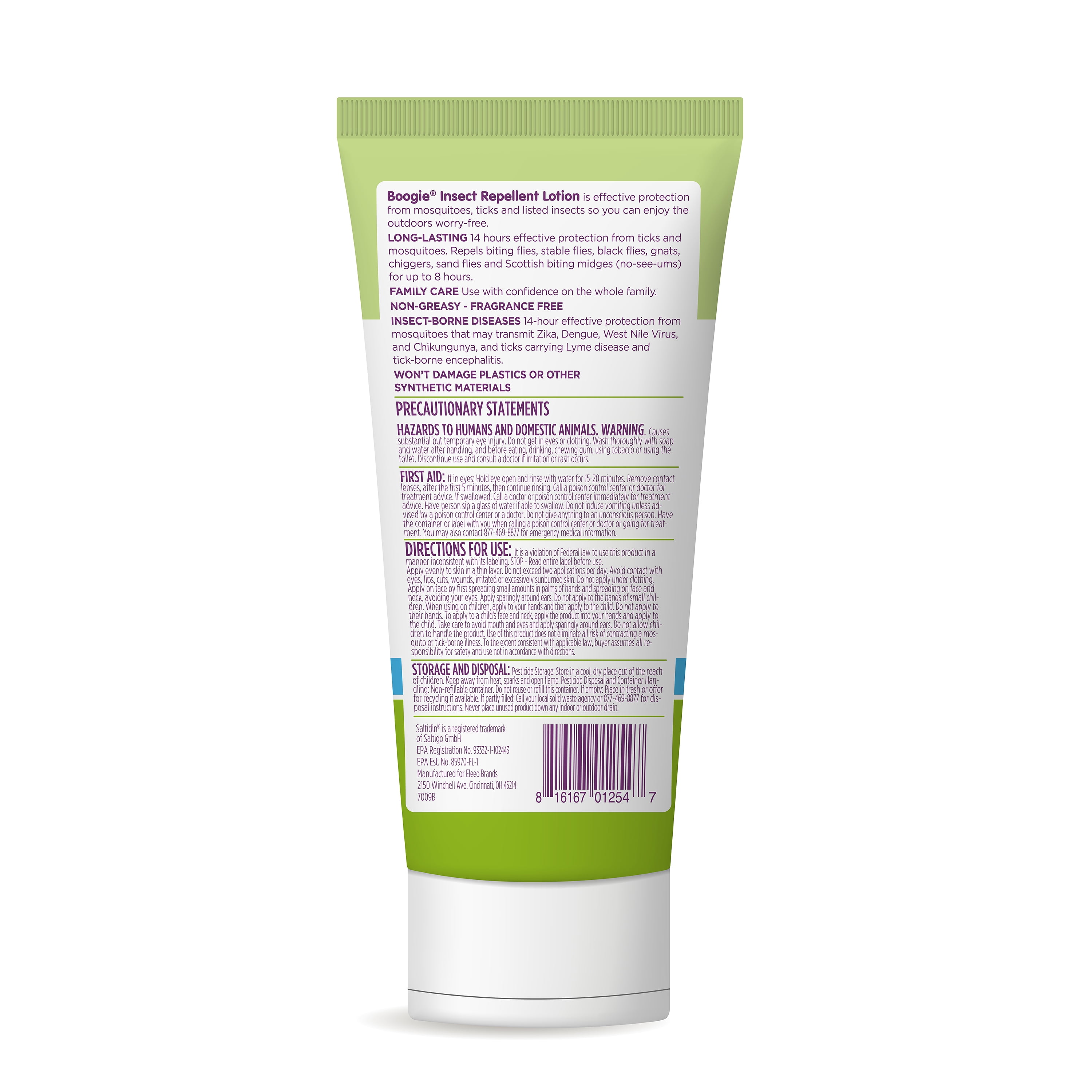 (2 pack) Boogie Insect Repellent Lotion, Fragrance-Free, 6 fl oz