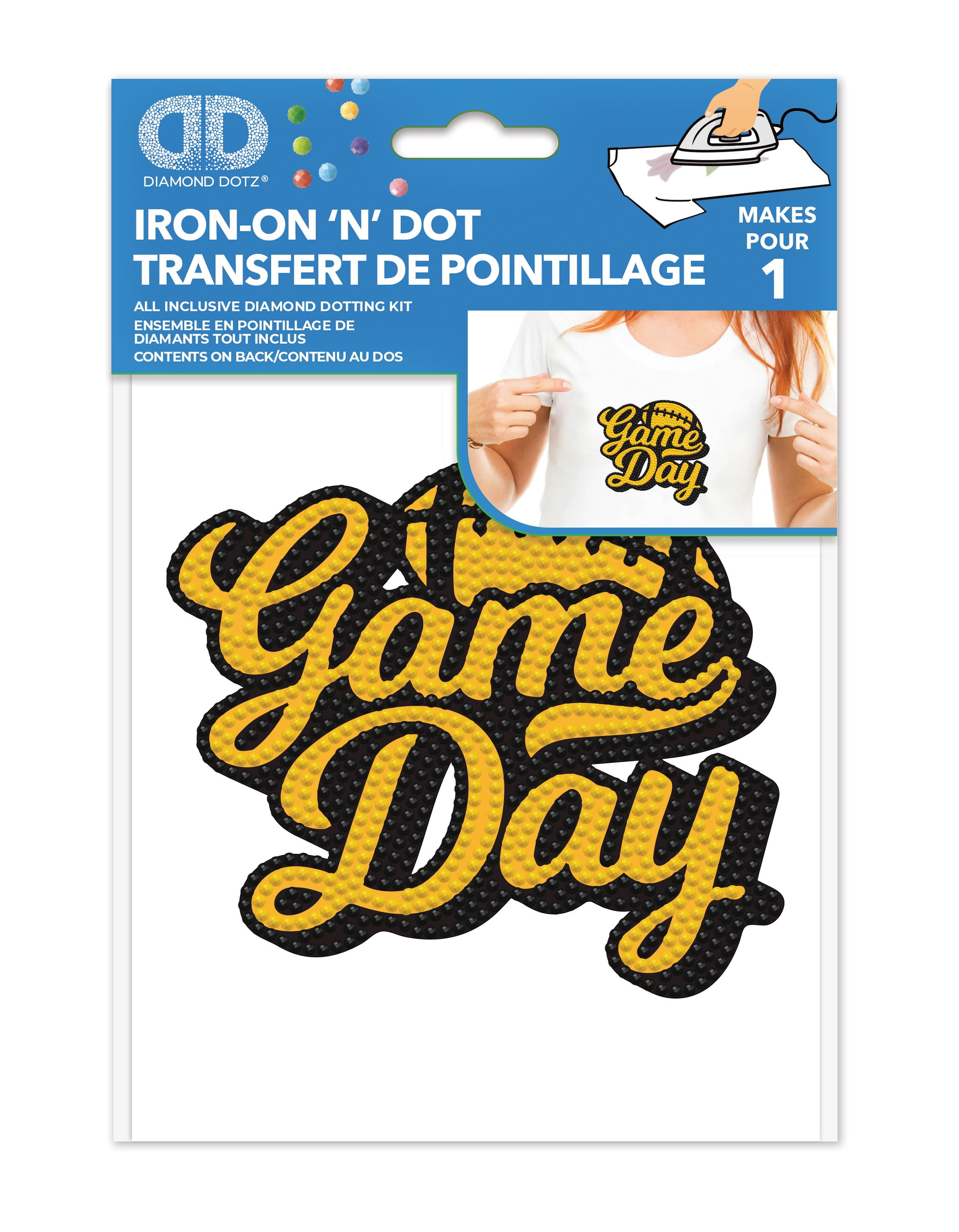 DIAMOND DOTZ® Game Day Iron-On 'N' Dot Transfer