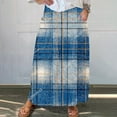 thumbnail image 2 of Women Fashion Graphic Skirts Plus Size Maxi Skirts High Waist Long Dress with Pockets, 2 of 5