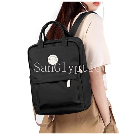 SanGlyptic Womens Small School Backpacks for Travel,Cute Waterproof Bookbag for Students,Lightweight 14 inch Laptop College Back Packs Men,Aesthetic High School Bag Khaki