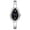 Silverblack, variant on Women's Rhinestone Bangle Watch: Analog Quartz Movement Roman Numeral Dial Rhinestone Decor Teardrop Shape Wristwatch for Women