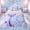 Pink Purple C, variant on meiyoeat Mermaid Princess Scale Twin Comforter Sets for Girls, Sparkle Initial T Bedding Set for Kids, Purple Blue, Pink Reversible 2 Pieces, 1 Comforter and 1 Pillowcase