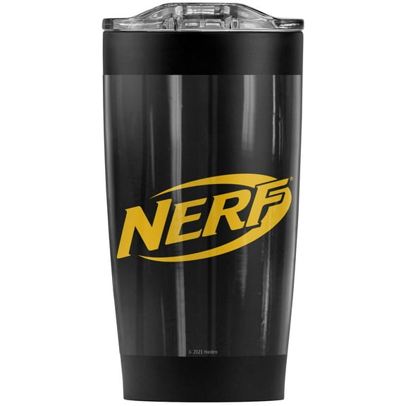 Nerf/Logo Stainless Steel Tumbler 20 oz Coffee Travel Mug/Cup, Vacuum Insulated & Double Wall with Leakproof Sliding Lid | Great for Hot Drinks and Cold Beverages