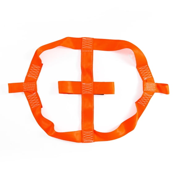 Universal Motorcycle Rear Tire Wheel Tie Down Cargo Strap for Trailer Super Heavy Duty Strong (Orange)