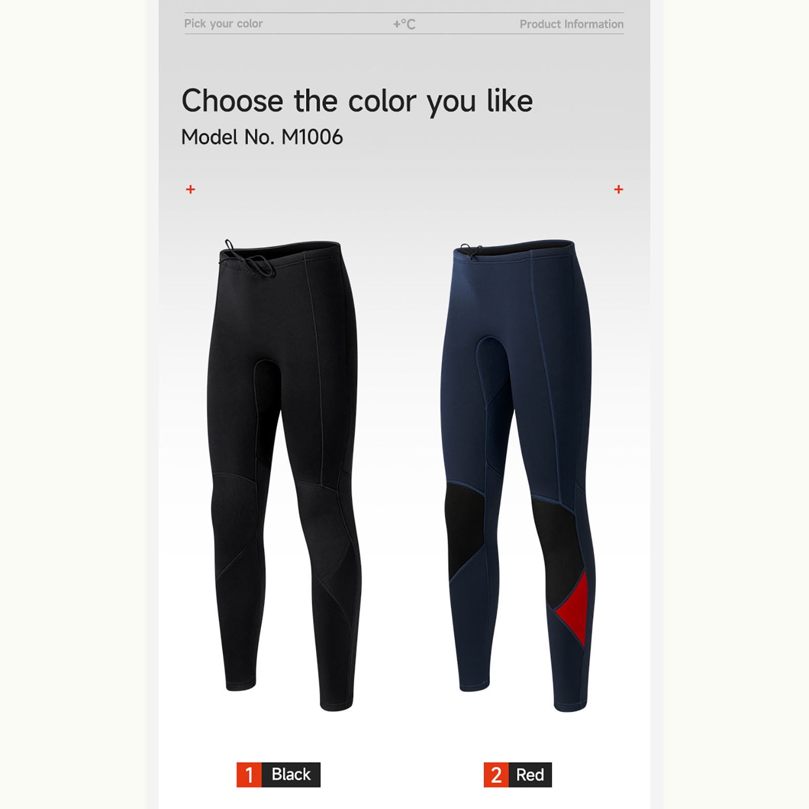 Swim Trunks for Men Drawstring Elastic Waist Thermal Wetsuits Mens Casual Color Block Stretchy Slim Compression Diving Surfing Swimming Pants