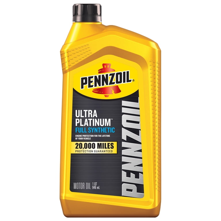 Pennzoil Ultra Platinum Full Synthetic 0W-20 Motor Oil, 1 Quart