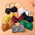 thumbnail image 3 of PENGXIANG 8 Packs Girls‘ Racerback Seamless Crop Cami Bralette with Removable Pads, 3 of 3