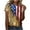 Multicolor(Style 205), variant on Summer Tops for Women, Ladies Short Sleeve Round Neck Casual Independence Day Printed T-Shirt Blouse