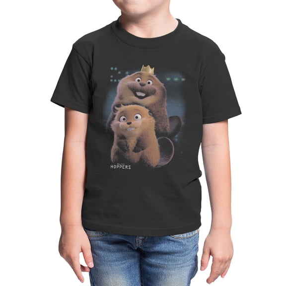 Disney Pixar Hoppers Playful Friends Youth T Shirt (Black, XS-XL)