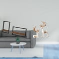 thumbnail image 2 of Estantes de pared para almacenamiento,Estantes flotantes de madera Estantes de pared de madera,Estatua de ciervo esculpido,Estatua de ciervo,adorno de mesa,decoración para el hogar,Colección, 2 of 8