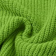 thumbnail image 6 of Wutalume Women's Fashion Long Sleeve Solid Color Round Neck Thickened Oversized Slouchy Knitted Pullover Sweater, Cozy Winter Warm Casual Loose Fit Tops for Daily Wear,Light Green S, 6 of 8